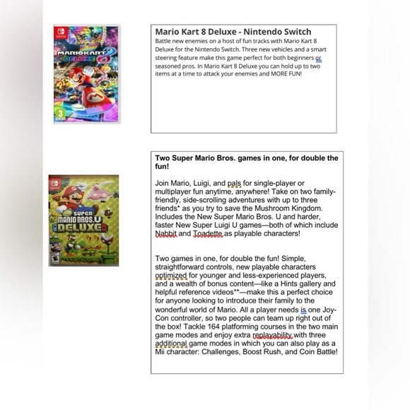 Nintendo Switch Console with Red and Blue Joy-Con and Accessories - Picture 9 of 14